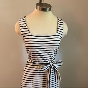 Rails white striped midi dress